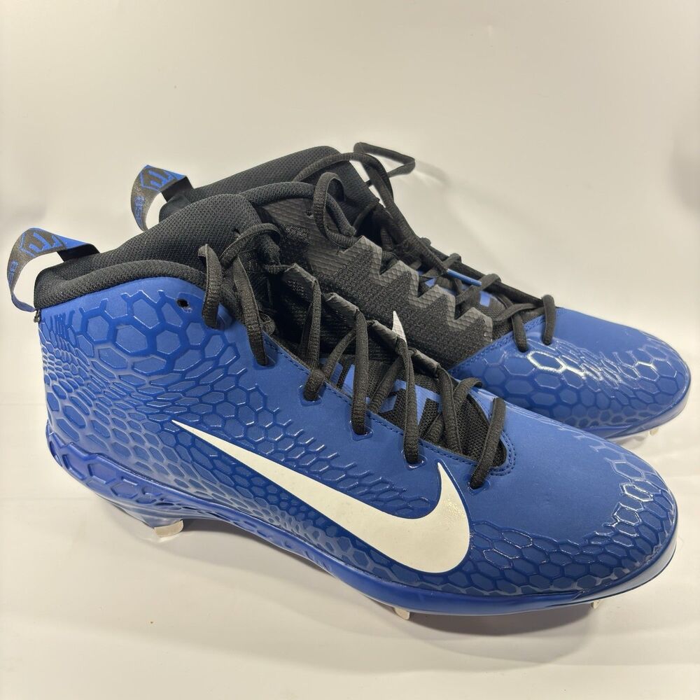 Nike Force Zoom Trout 5 Pro Gym Blue Baseball Cleats MLB AH3372-401 Men Size 14